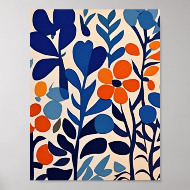 70's retro flowers poster (Front)