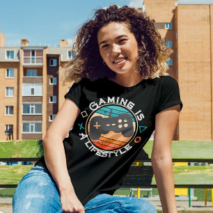 70s retro Gaming is a lifestyle vintage Sunset T-Shirt