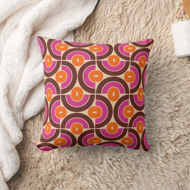 70s Retro Geometric Design Cushion (Blanket)