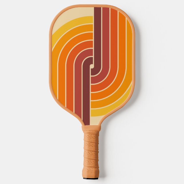 70s Retro Geometric Design Pickleball Paddle (Back)