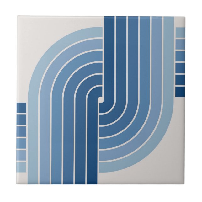 70s Retro Geometric Design Tile (Front)