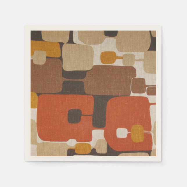 70s Retro Geometric Napkin (Front)