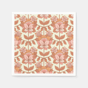 70s Retro Inspired Wedding Napkin