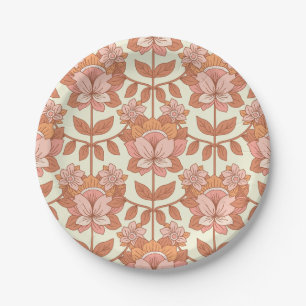 70s Retro Inspired Wedding Paper Plate