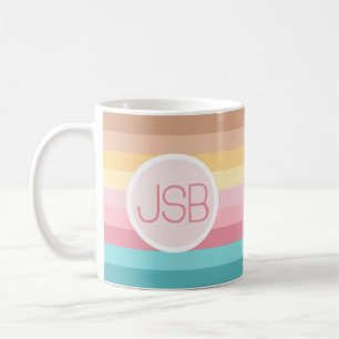 70's Retro Monogram Mug