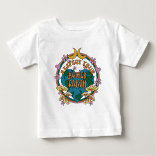 70's Retro Mother Earth Graphic Baby T-Shirt