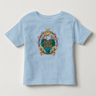 70's Retro Mother Earth Graphic Toddler T-Shirt