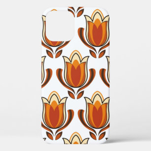 70's retro pattern material illustration70s,1970,p iPhone 12 case