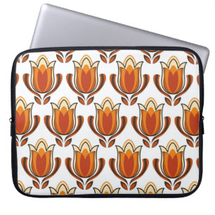 70's retro pattern material illustration70s,1970,p laptop sleeve