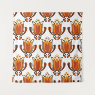 70's retro pattern material illustration70s,1970,p tapestry