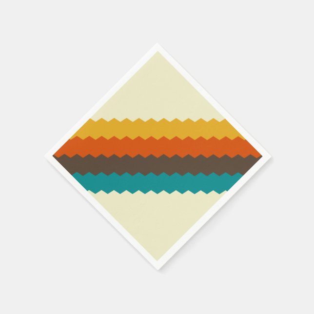 70s Retro pattern Napkin (Corner)