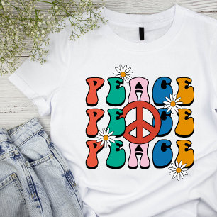 70's Retro Peace Woman's Basic T-shirt