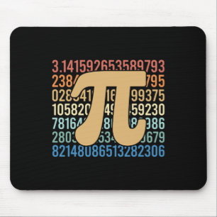 70s Retro Pi Day Math Equation Numbers Teacher Stu Mouse Mat