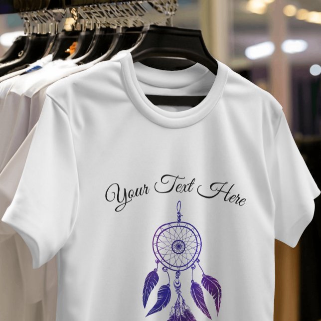 70s retro purple dreamcatcher customised quote T-Shirt (Creator Uploaded)