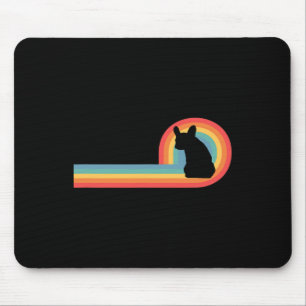 - 70s Retro Rainbow Dog Pet Owner Cute Mouse Mat