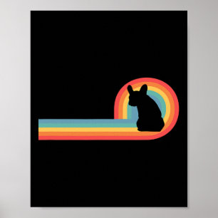 - 70s Retro Rainbow Dog Pet Owner Cute Poster