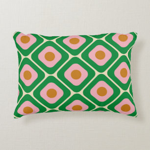 70's Retro Seamless Pattern. 60s and 70s Aesthetic Decorative Cushion
