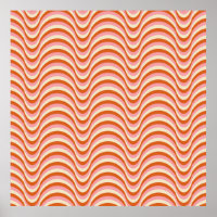 70's Retro Seamless Pattern. 60s and 70s Aesthetic