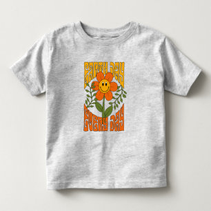 70's Retro Smiling Daisy Flower Toddler T-Shirt