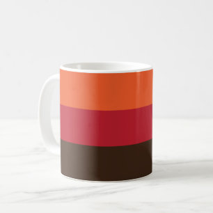 70s Retro Striped Color Pattern Coffee Mug