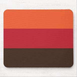 70s Retro Striped Color Pattern Mouse Mat