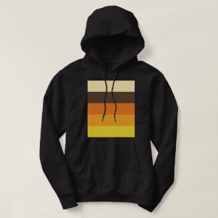 70s Retro Striped Colour Pattern Hoodie