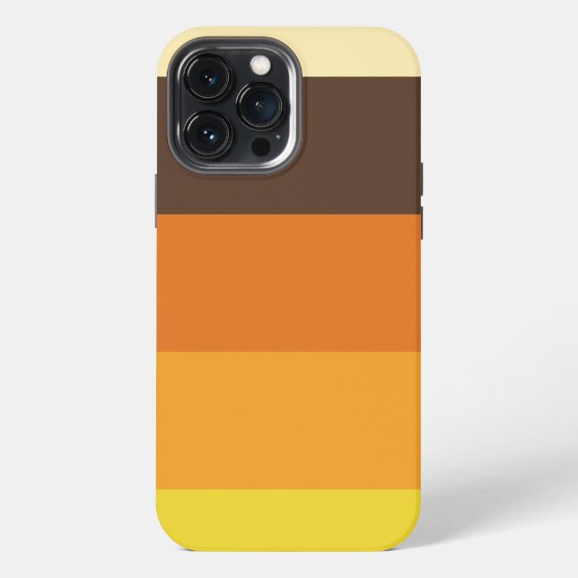 70s Retro Striped Colour Pattern iPhone Case (Back)