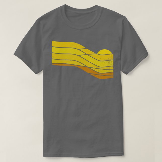 70s Retro Sunset Stripes T-Shirt (Design Front)