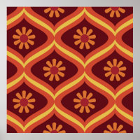 70s retro vintage Mid Century Modern Seamless Patt