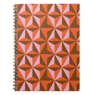 70s retro vintage pattern background notebook