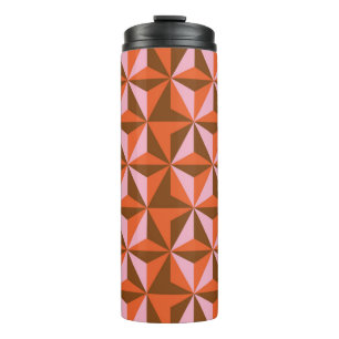 70s retro vintage pattern background thermal tumbler