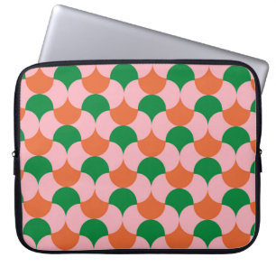 70s retro vintage pattern backgroundretro, 70s, ge laptop sleeve