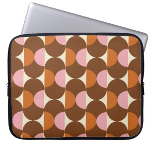 70s retro vintage pattern backgroundvintage, geome laptop sleeve