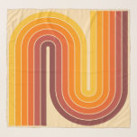 70s Retro Vintage Style Geometric Design Scarf<br><div class="desc">70s Retro Vintage Style Geometric Design In Brown Orange and Yellow.</div>
