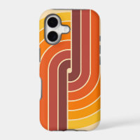 70s Retro Vintage Style Geometric Pattern