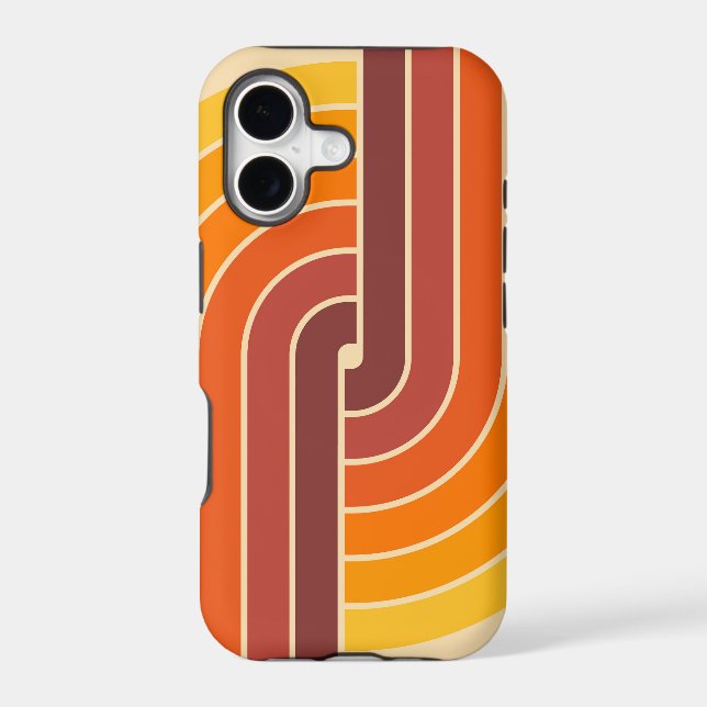 70s Retro Vintage Style Geometric Pattern (Back)
