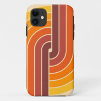 70s Retro Vintage Style Geometric Pattern
