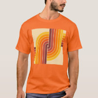 70s Retro Vintage Style Geometric Pattern
