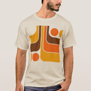 70s Retro Vintage Style Geometric Pattern T-Shirt