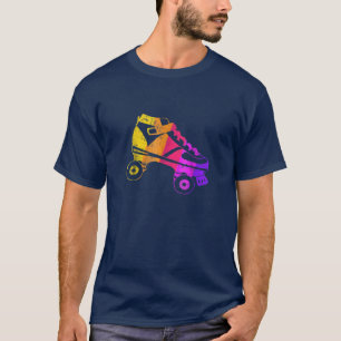 70S Roller Disco Retro Roller Skate Party Wear T-Shirt