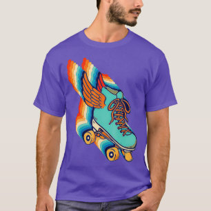 70S Roller Skates Disco Retro Vintage T-Shirt