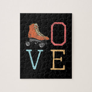 70s skate love -   roller skating jigsaw puzzle