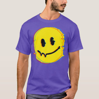 70s Smile Face Glitch T-Shirt