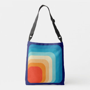 70s Square Rainbow Crossbody Bag