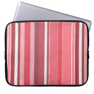 70s Stripes Pink Laptop Sleeve