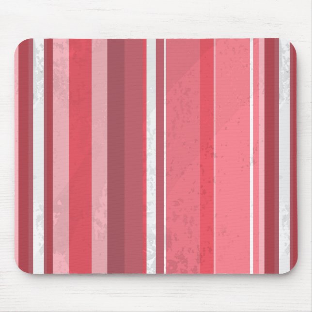 70s Stripes Pink Mouse Mat (Front)
