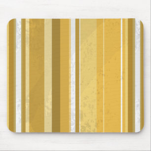 70s Stripes Yellow Mouse Mat