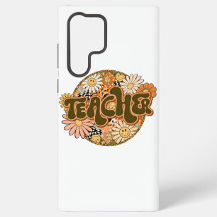70s Style Floral "Teacher" Appreciation Samsung Galaxy Case