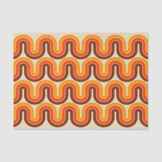 70s Style Geometric Design Tissue Paper