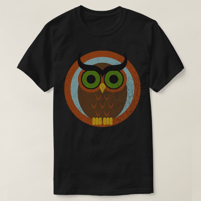 70s Style Owl faded Phone Case T-Shirt (Design Front)